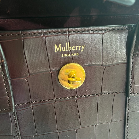 MULBERRY SMALL CROC EMBOSSED BAYSWATER - Picture 8 of 15